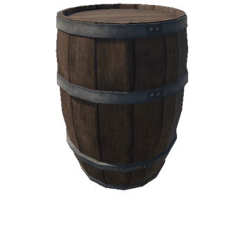 Breakable Barrel - Brown - AutoDestroy